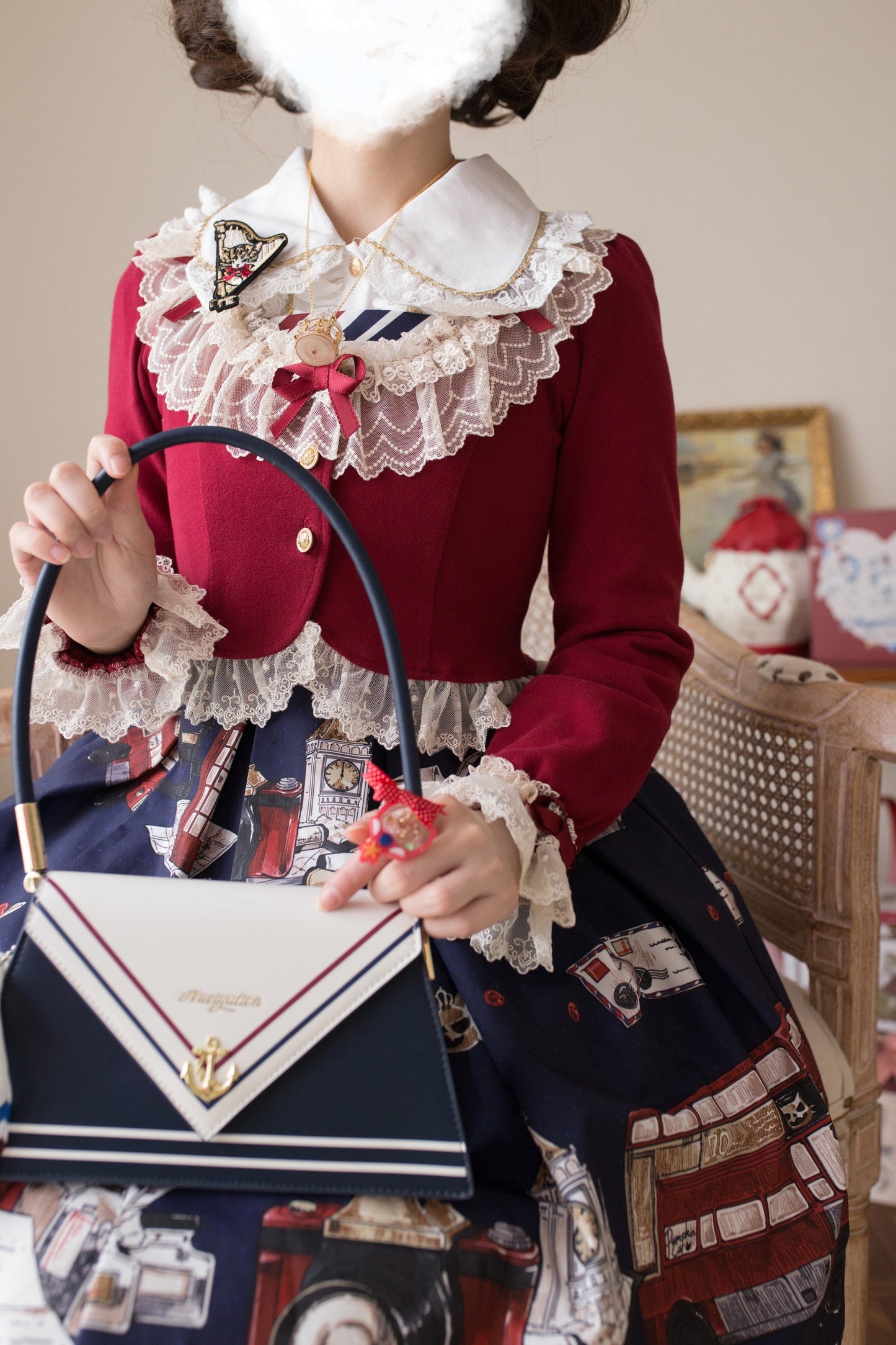 Unideer - Prelude - Elegant Lolita Bolero Jacket with Lace Ruffle Frill