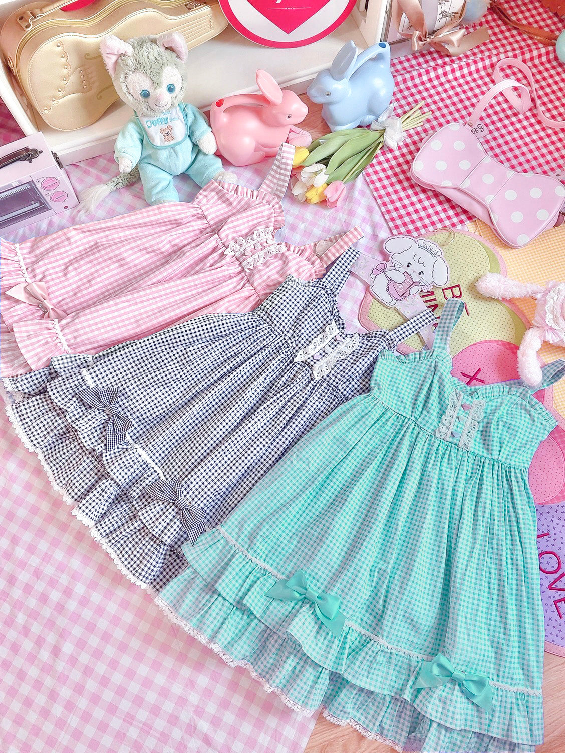 Fluff Mollie - Split Pea Breakfast - Kawaii Lolita Cotton JSK