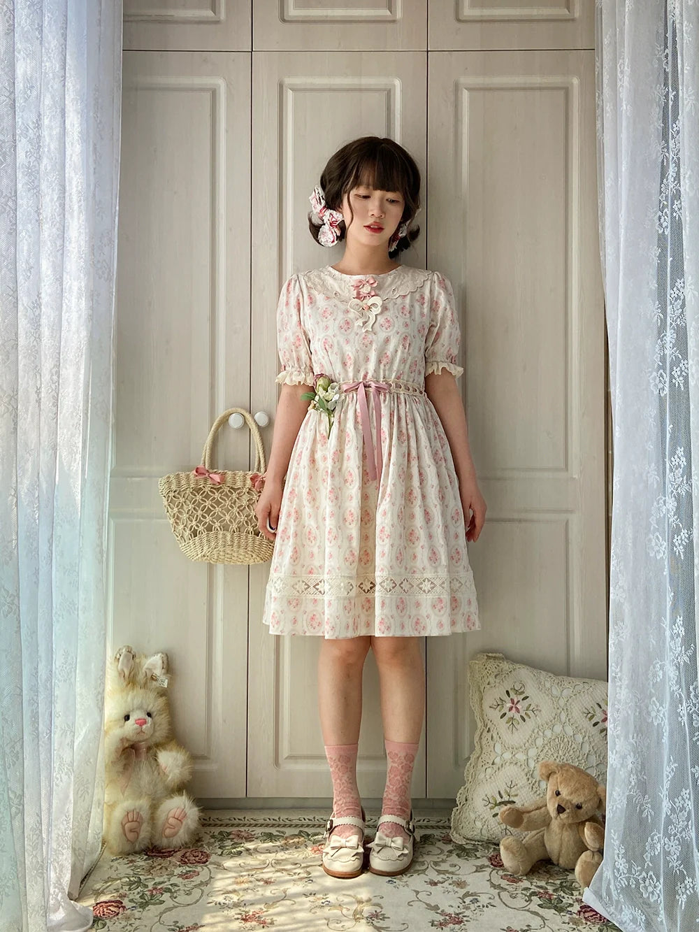 Miss Point - Customized Elegant Lolita OP Dress Cute Daily Girl Short Lolita Dress