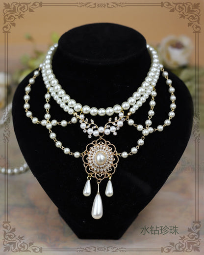 Rose of Sharon - Theresa - Vintage Wedding Lolita Necklace