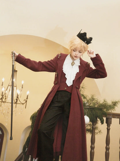 Cornfield Lolita - The Legend of Dracula - Gothic Ouji Lolita Winter Coat Set