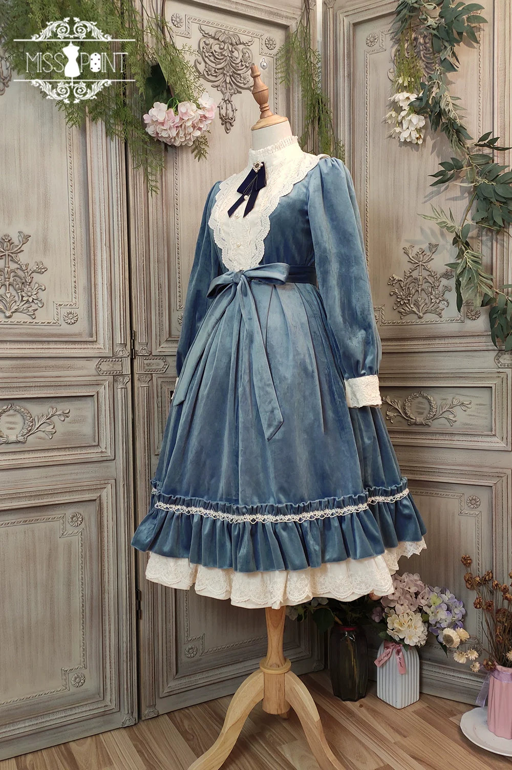 Miss Point - Customized Lolita Dress Vintage Elegant Velvet OP Dress