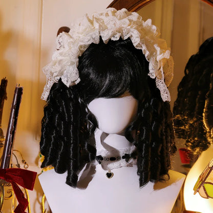 Mabuxi - 33CM Sparkling Lolita Wig Roman Curls Gorgeous Court Wig