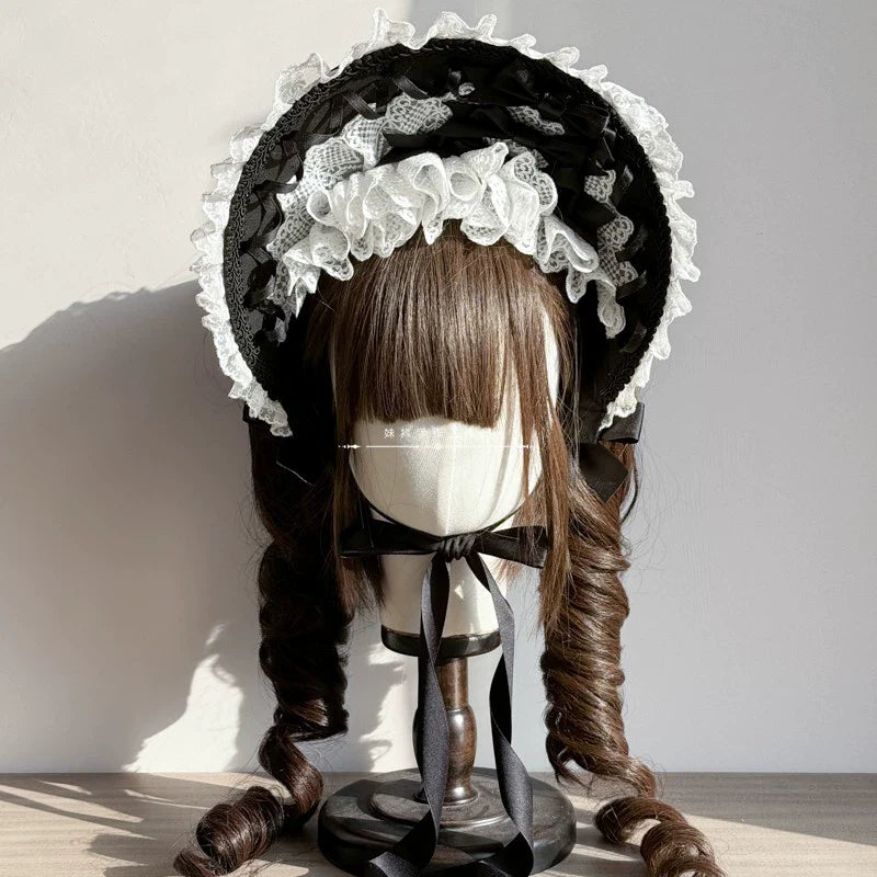 MAID - Elegant Lolita Bonnet Velvet Lolita Hat