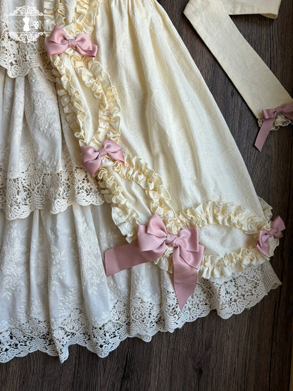 Miss Point - Lilyka Garden - Classic Lolita OP Dress Set Elegant Floral Wall Princess Sleeve