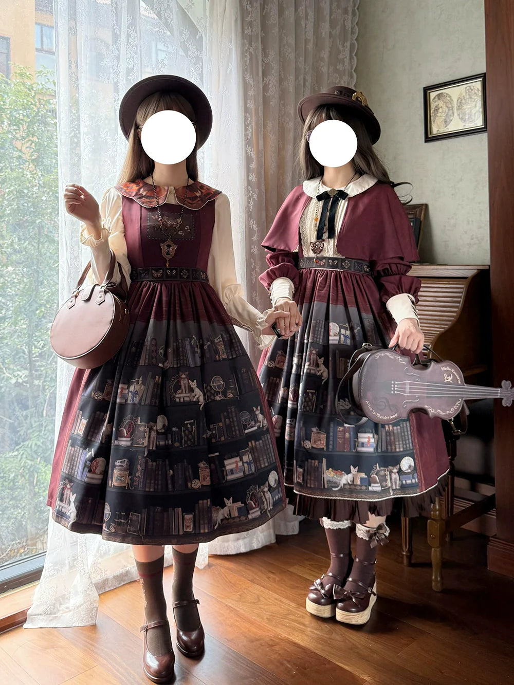 Miss Point - German Bookshelf - Classic Lolita Printed JSK Dress