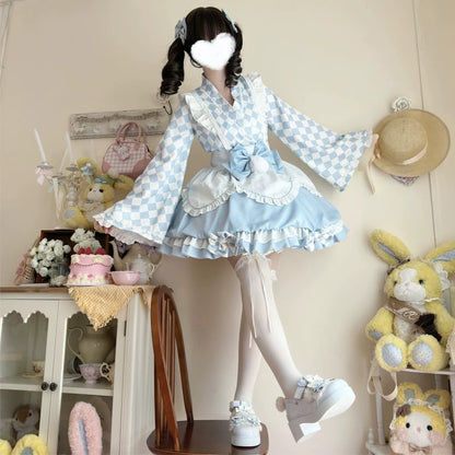 Hanguliang - Kawaii Lolita OP Dress Maid Lolita Summer Dress