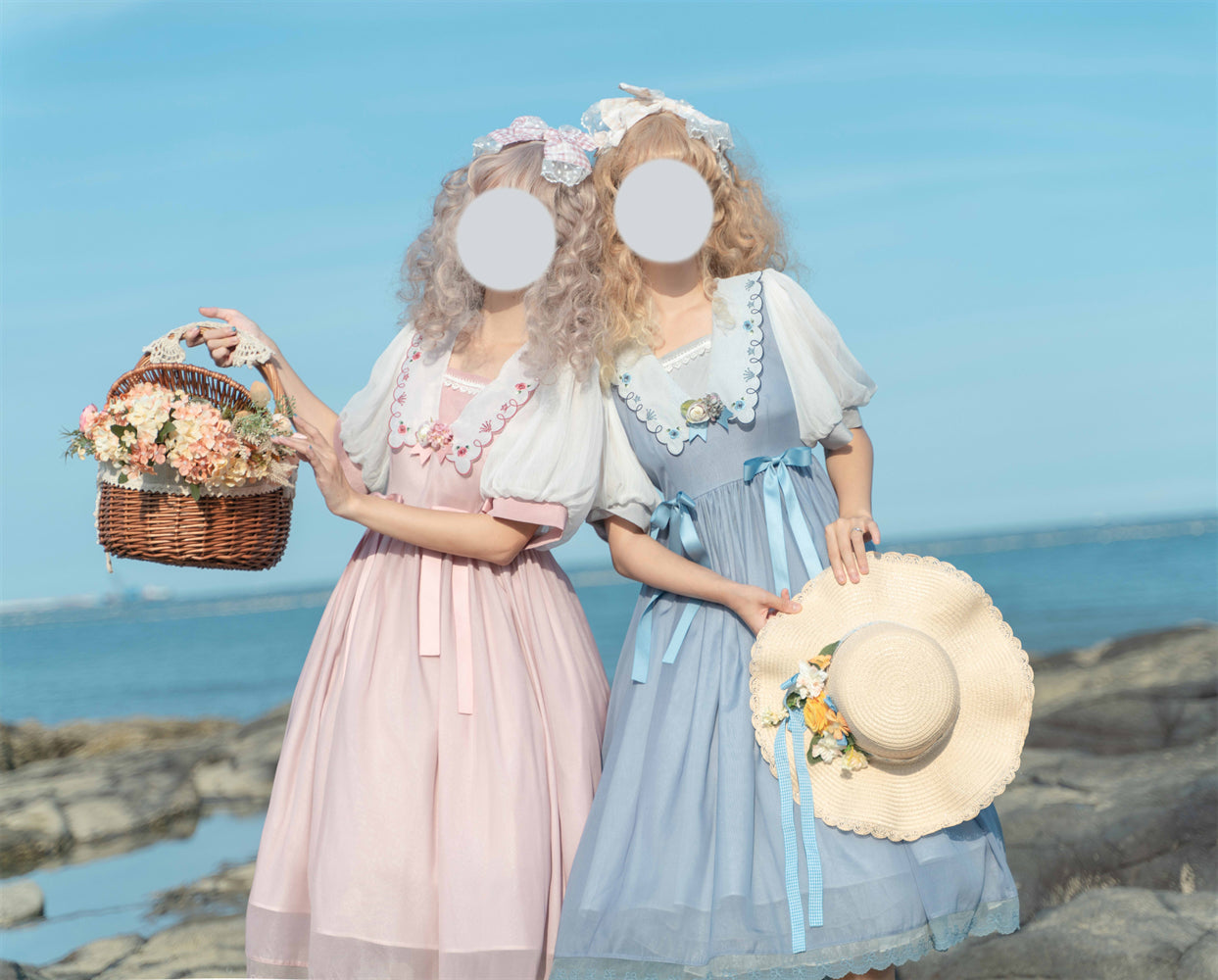 EESSILY - Afternoon Courtryard - Kawaii Lolita Summer Embroidery OP