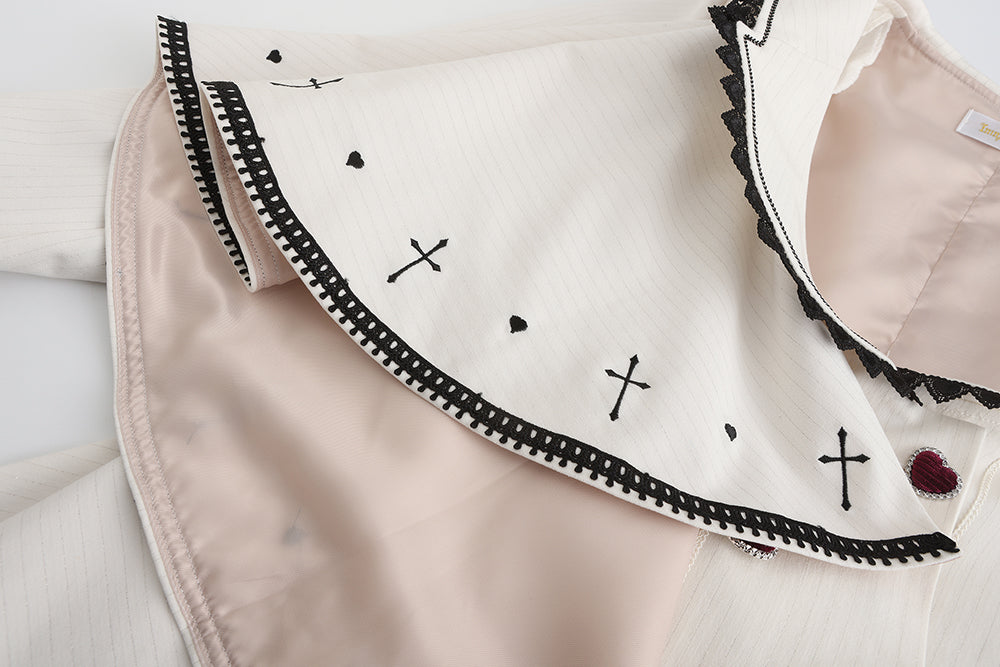 Immortal Thorn - Ouji Lolita Handsome White Prince Wind Coat