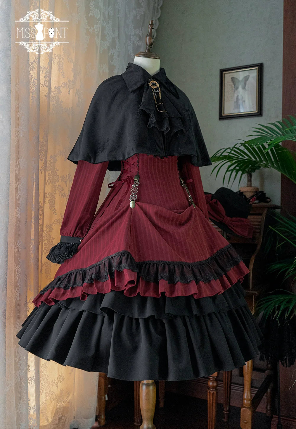 Miss Point - Perintz Manor - Gothic Lolita OP Long Sleeve Retro Lolita Dress