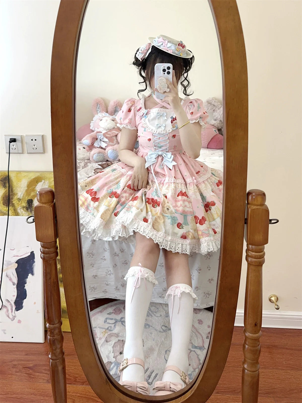 Dark Star Island - Honey Bunny Cake - Sweet Lolita JSK/OP/Strap SK/Shirt