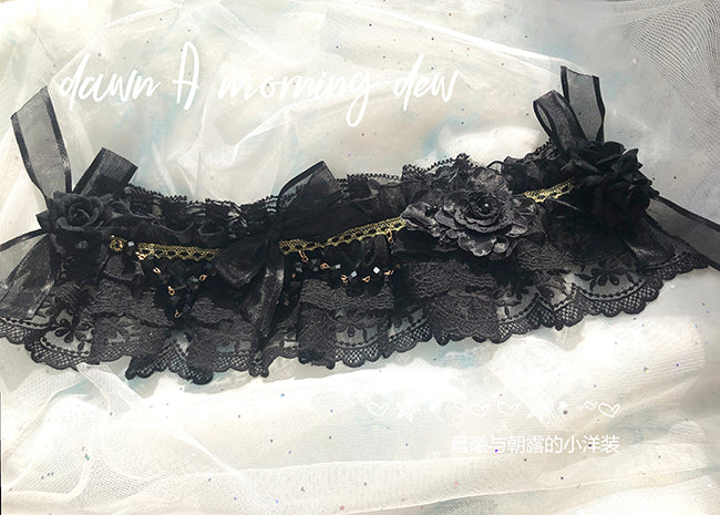 Dawn and Morning - Flower Wedding Lolita Accessories Headdress Set