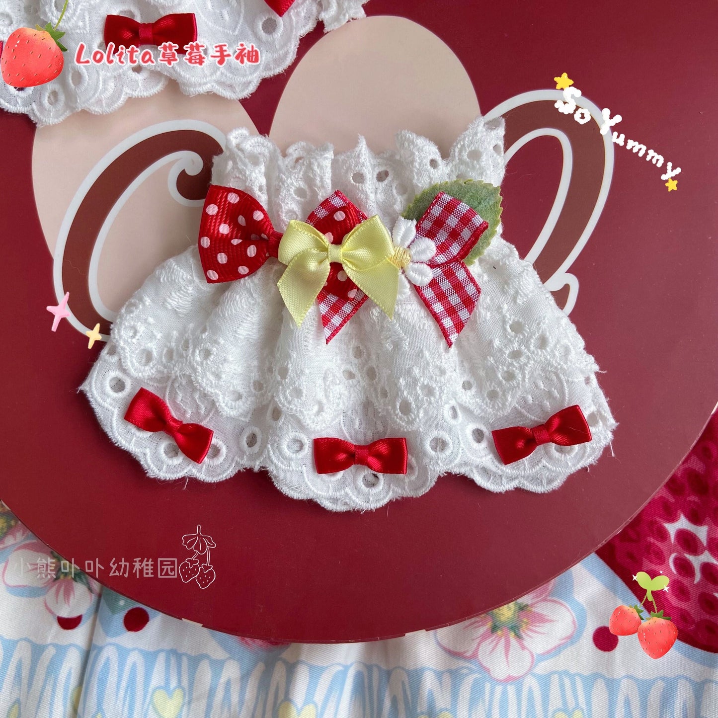 Bear Doll - Original Cute Lolita Bow Cuffs