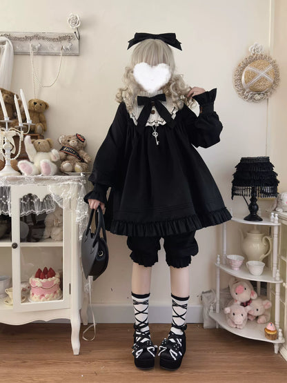 Uncle's Workshop - Lullaby - Cotton Lolita OP Dress Kawaii Lolita Bloomers