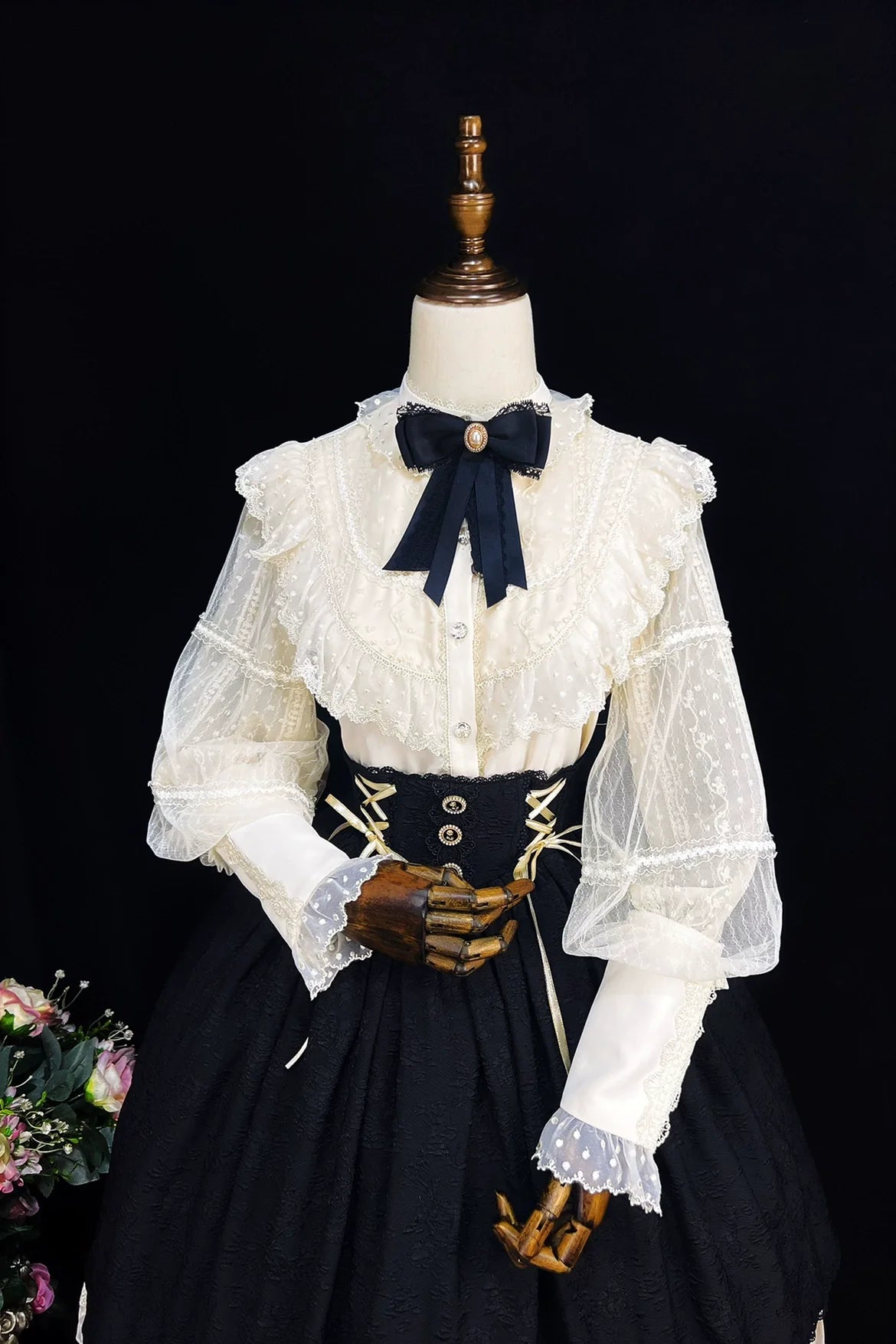 DMFS Lolita - The Heart of the Rose - Elegant Retro Lolita Skirt High Waist SK Blouse