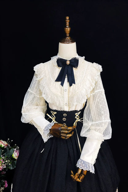 DMFS Lolita - The Heart of the Rose - Elegant Retro Lolita Skirt High Waist SK Blouse