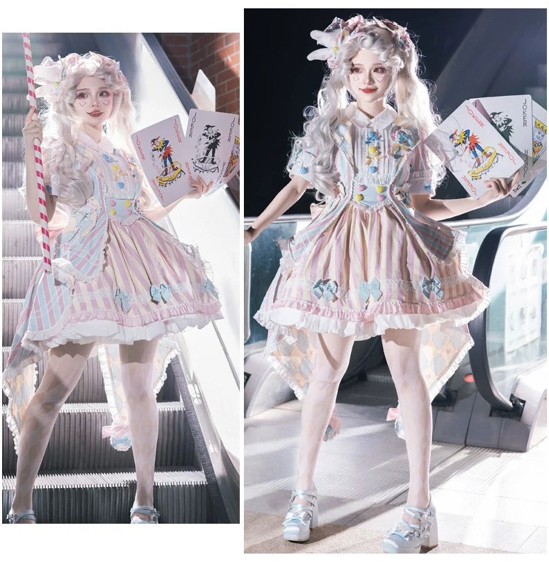 Sakurahime - Werid Theatre - Sweet Lolita Blackpink Stripe OP