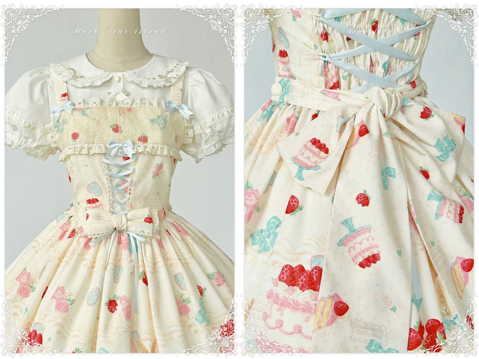 Dark Star Island - Honey Bunny Cake - Sweet Lolita JSK/OP/Strap SK/Shirt