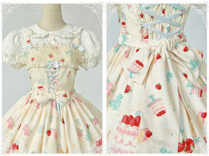 Dark Star Island - Honey Bunny Cake - Sweet Lolita JSK/OP/Strap SK/Shirt