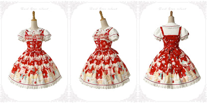 Dark Star Island - Honey Bunny Cake - Sweet Lolita JSK/OP/Strap SK/Shirt
