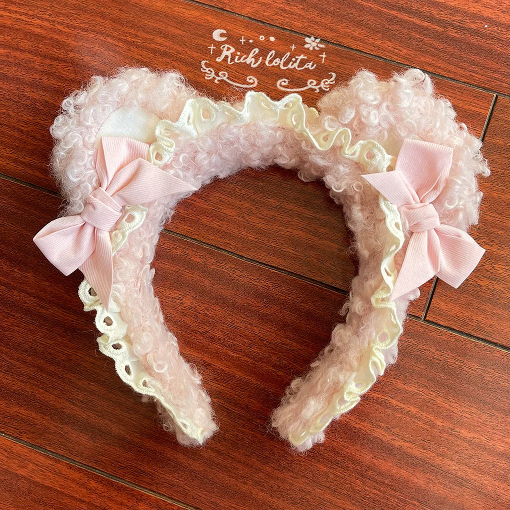 RichLolita - Starry Pudding Bear - Sweet Lolita Jumper Dress Printed OP Dress