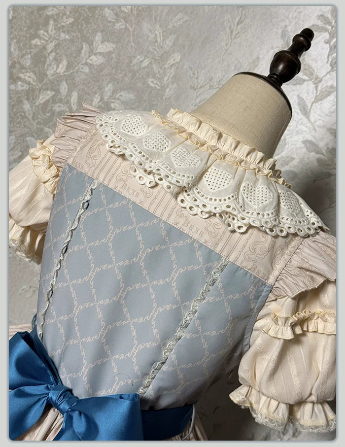 Alice Girl - Sea Salt Fairytale - Sweet Lolita JSK Doll-like Lolita Printed Dress