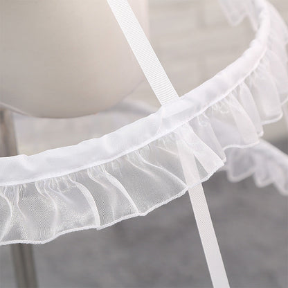 Manyiluo - Adjustable Lolita Petticoat Fish-bone Hollow-out Pannier