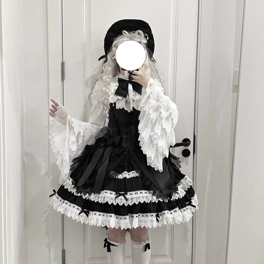LeMiroir - Saint - Gothic Lolita Bolero Skirt Mermaid Dress Corset
