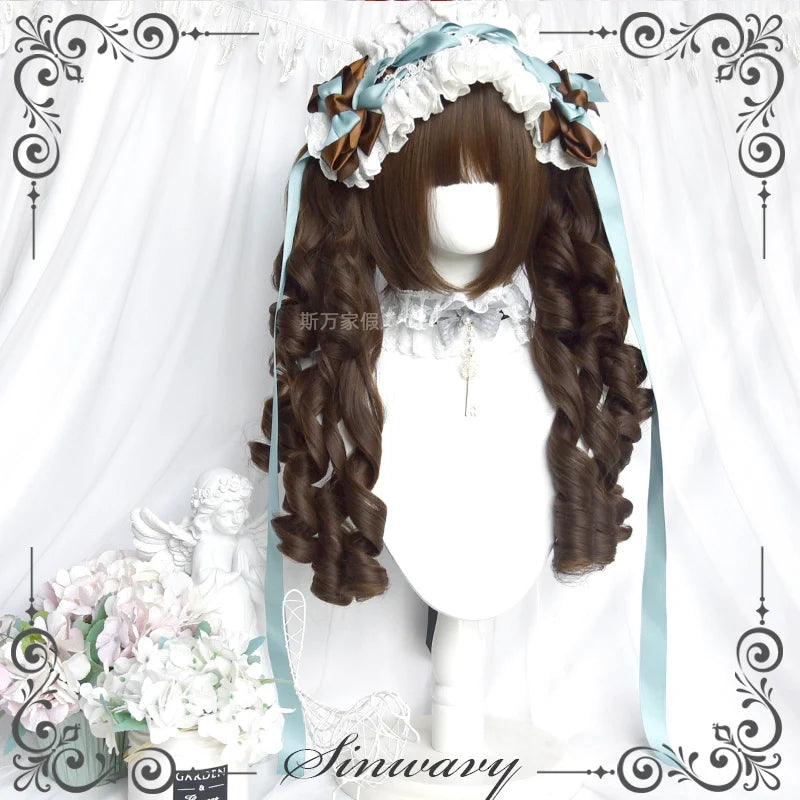 Sinwavy - Old School Lolita Wig, Layered Roman Curls