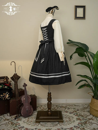 Miss Point - Customized Lolita Jumper Dress - Elegant College Lolita JSK