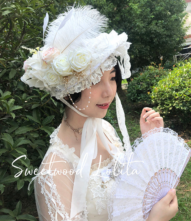 Sweet Wood - Secret Garden In Midsummer - Lolita Bonnet, Necklace, Accessory