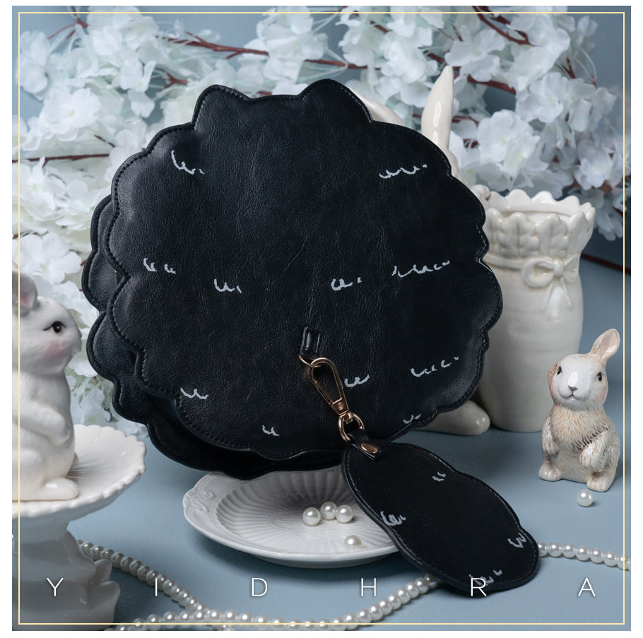 Yidhra - Printed Kawaii Cat Leather Shoulder Bag