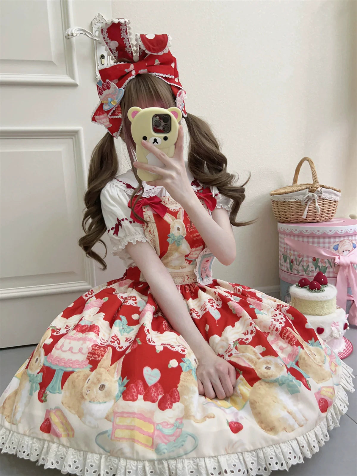 Dark Star Island - Honey Bunny Cake - Sweet Lolita JSK/OP/Strap SK/Shirt
