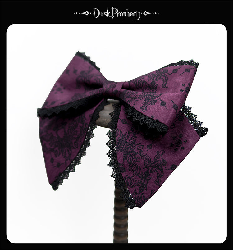 DuskProphecy - Coccyx - Elegant Lolita Hair Accessories Set Multicolors