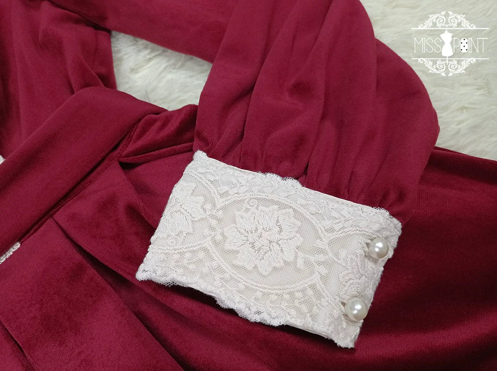 Miss Point - Customized Lolita Dress Vintage Elegant Velvet OP Dress