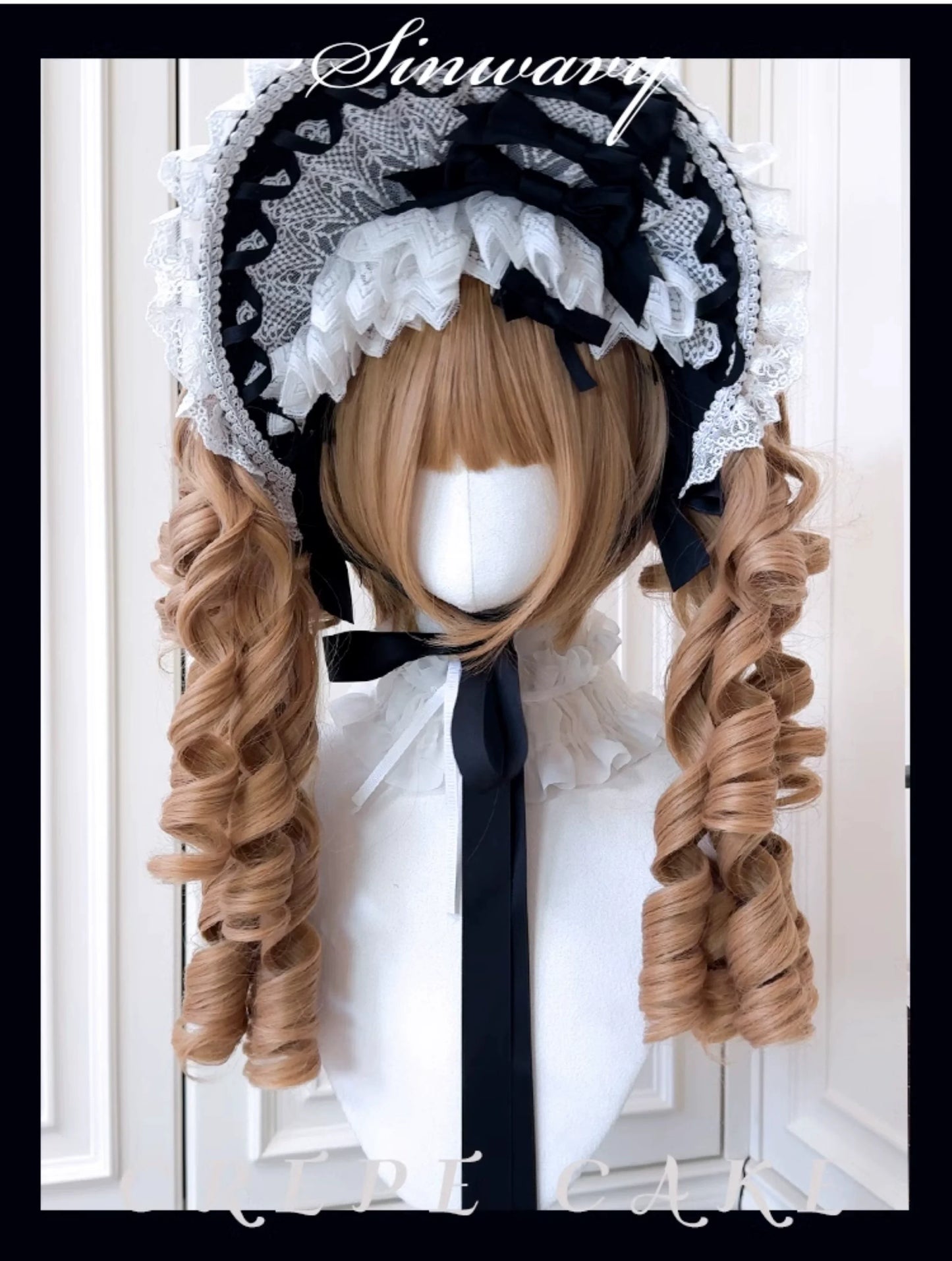 Sinwavy - Vintage Lolita Wig Double Ponytail Roman Roll Hair