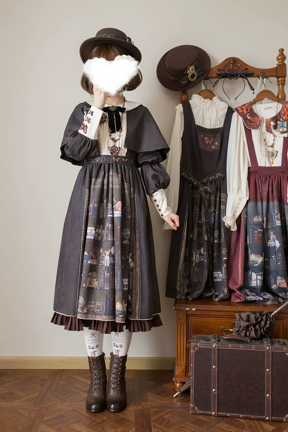 Miss Point - German Bookshelf - Classic Lolita OP Dress & Detachble Cape