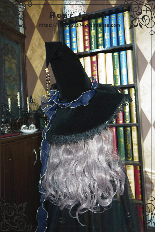 Rose Thorn - Twinkle Veil Lolita Halloween Witch Hat