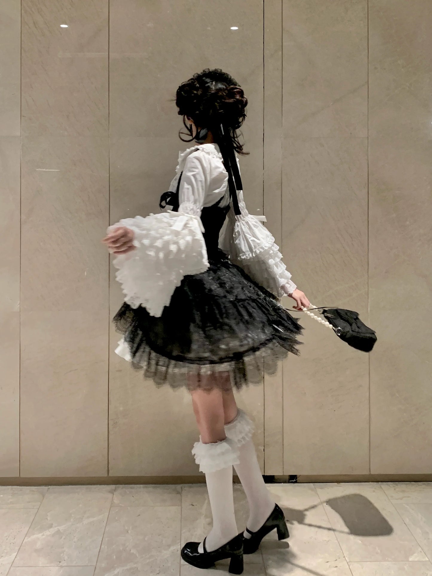 Mengfuzi - Cannelﾃｩs - Elegant Lolita Cotton Blouse, Hime Sleeve
