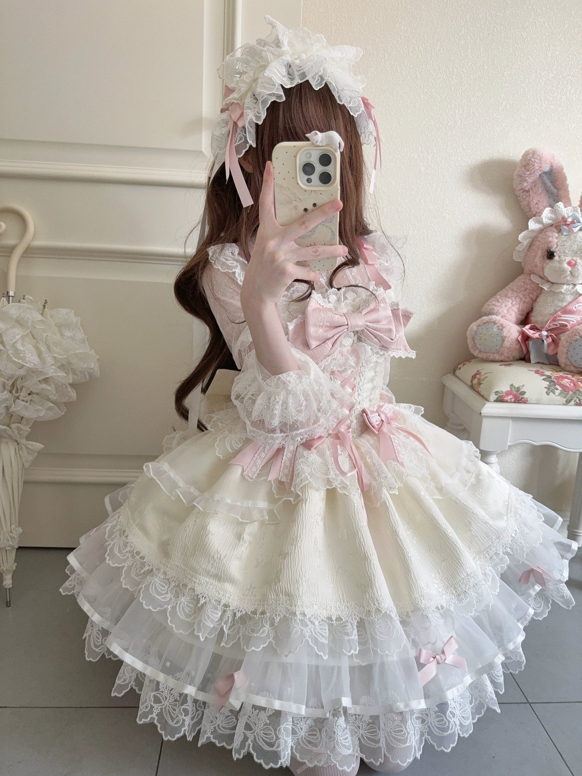 Sugar Girl- Fleeting Isle - Sweet Lolita Ballet Style Jumper Dress