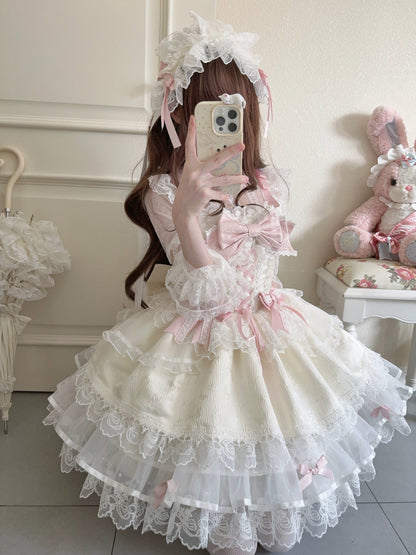 Sugar Girl- Fleeting Isle - Sweet Lolita Ballet Style Jumper Dress