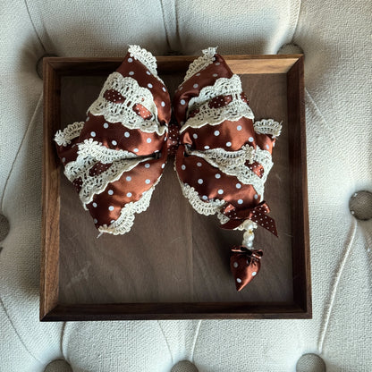 MAID - Sweet Lolita Headdress, Polka Dot Bow, Bunny Ear