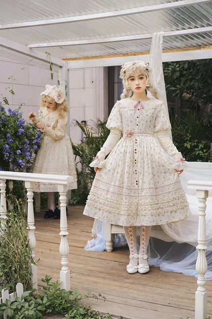Miss Point - Flower and Alice - Idyllic Retro Floral Country Lolita SK