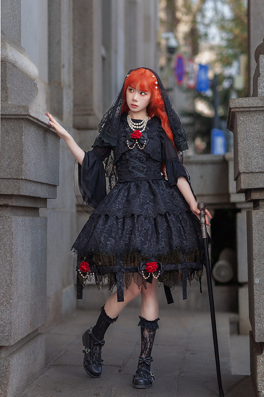Infanta - Witch's Apprentice - Gothic Lolita Split Type Black Suit