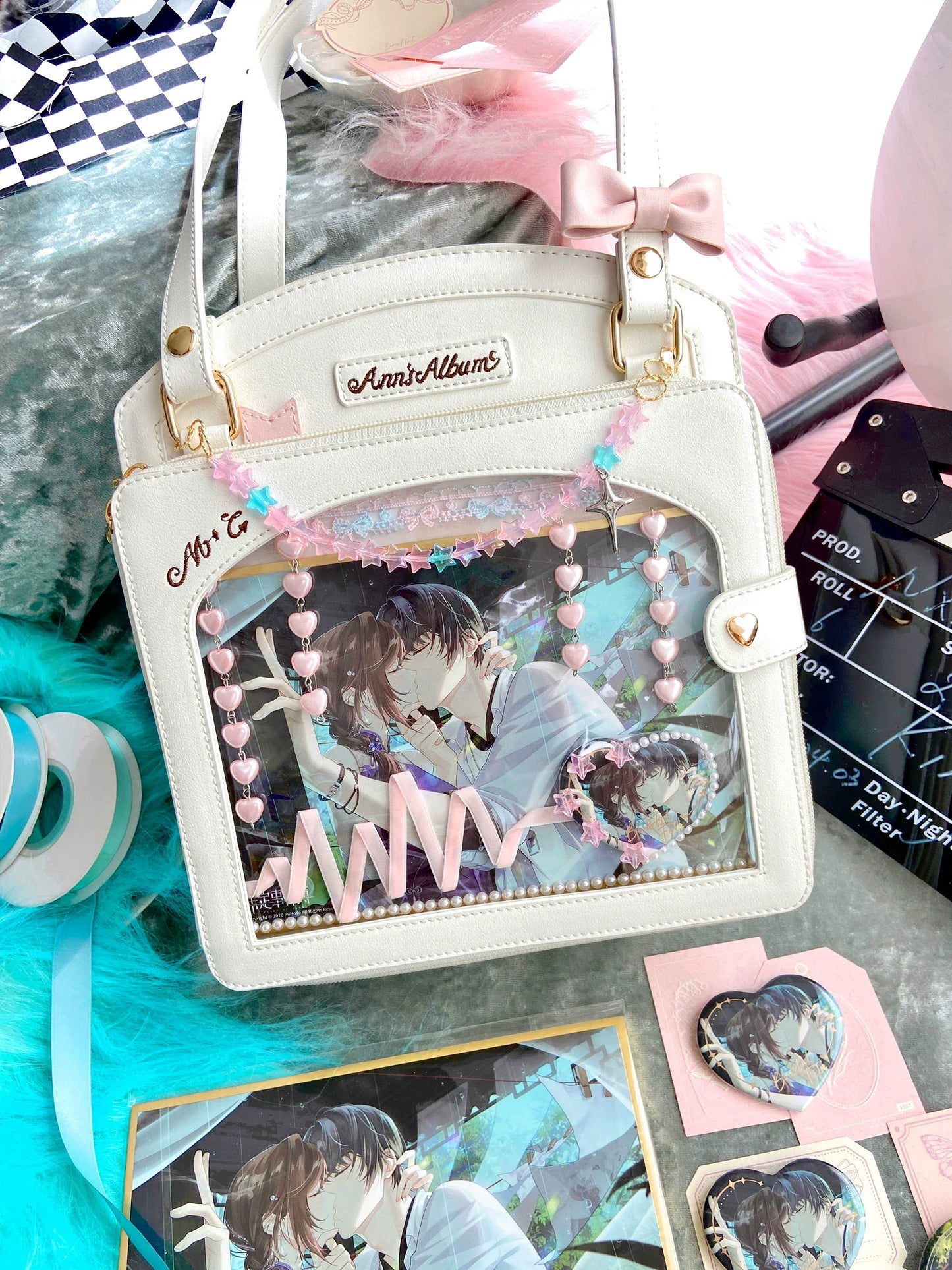 Morning Glory - Kawaii Lolita Checkered Itabag Multicolors