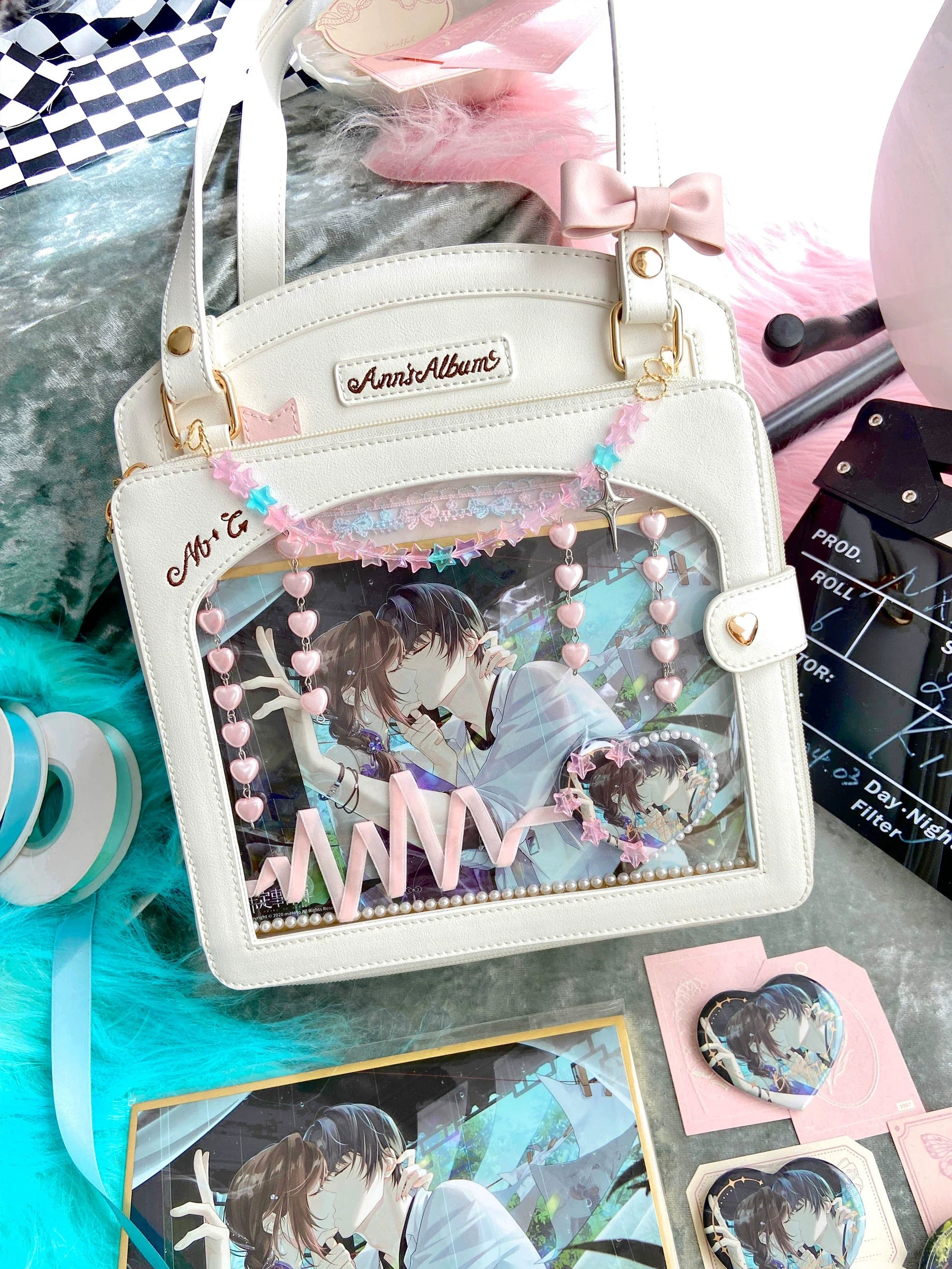 Morning Glory - Kawaii Lolita Checkered Itabag Multicolors
