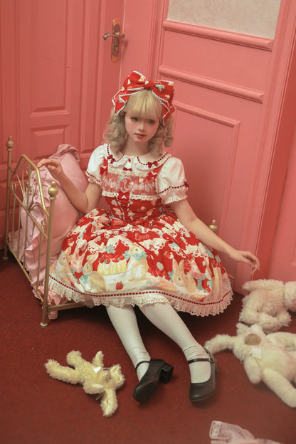 Dark Star Island - Honey Bunny Cake - Sweet Lolita JSK/OP/Strap SK/Shirt