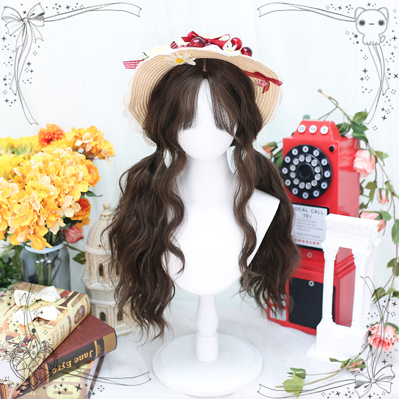 Dalao Home - Waffle - Lolita Splayed Bangs Curly Wig