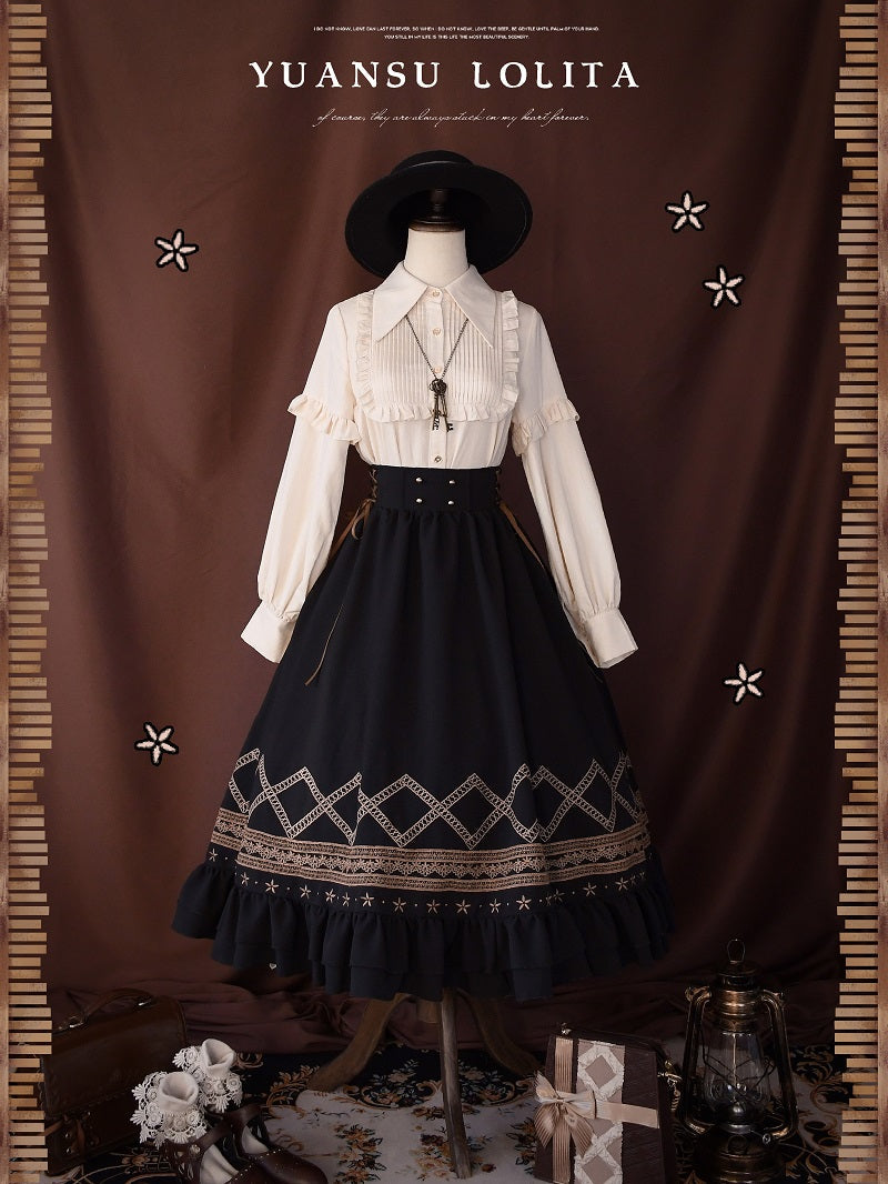 Yuan Su - Elegant  Solid Color Lolita SK