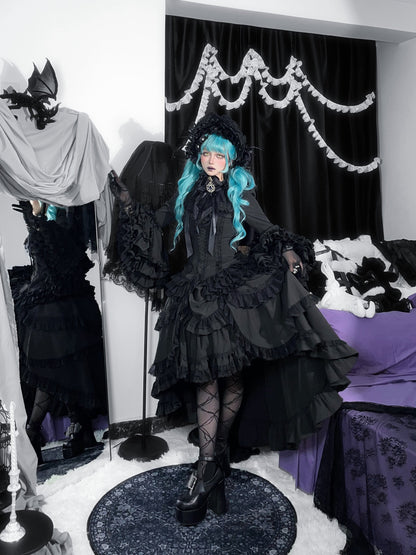 The Original Witch - Phoenix - Gothic Lolita Skirt & Shirt & Jabot For Halloween Festival